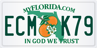 FL license plate ECMK79