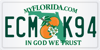 FL license plate ECMK94