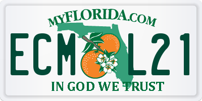 FL license plate ECML21