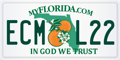FL license plate ECML22
