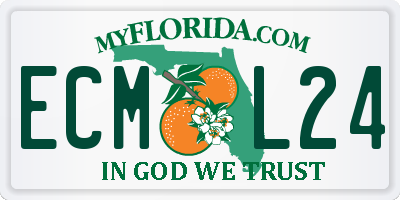 FL license plate ECML24