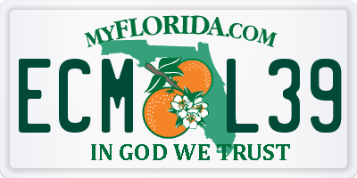 FL license plate ECML39