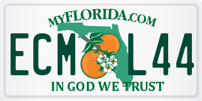 FL license plate ECML44