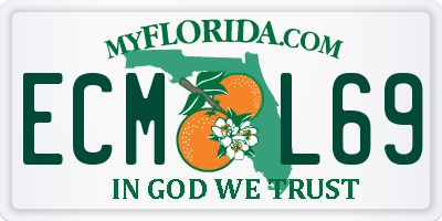 FL license plate ECML69