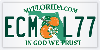 FL license plate ECML77