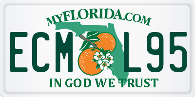 FL license plate ECML95