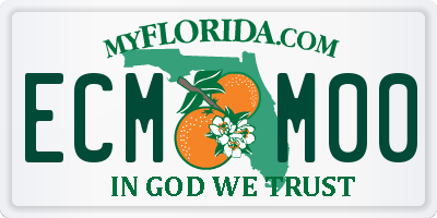 FL license plate ECMM00