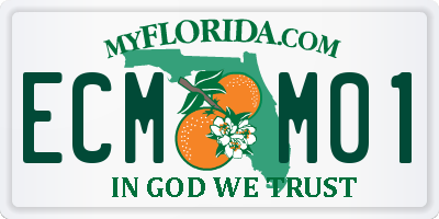 FL license plate ECMM01