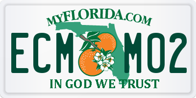 FL license plate ECMM02