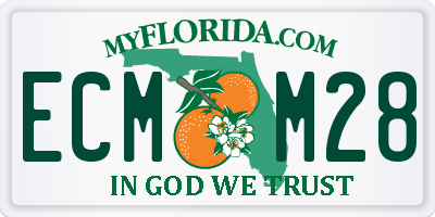 FL license plate ECMM28