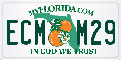 FL license plate ECMM29