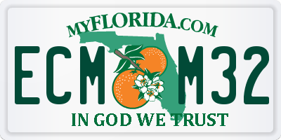 FL license plate ECMM32