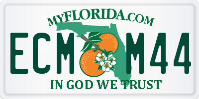 FL license plate ECMM44