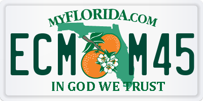 FL license plate ECMM45