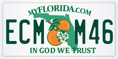 FL license plate ECMM46