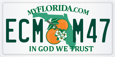 FL license plate ECMM47