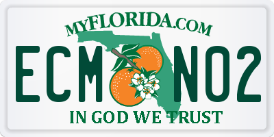 FL license plate ECMN02