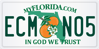 FL license plate ECMN05
