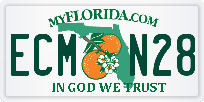 FL license plate ECMN28