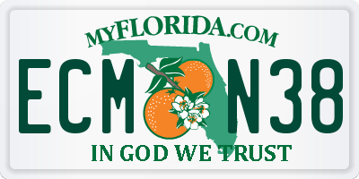 FL license plate ECMN38
