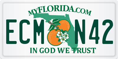 FL license plate ECMN42