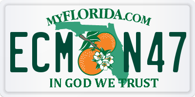 FL license plate ECMN47