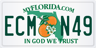 FL license plate ECMN49