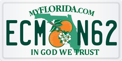 FL license plate ECMN62