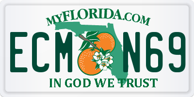 FL license plate ECMN69