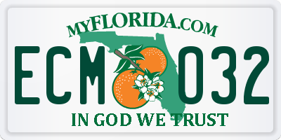FL license plate ECMO32