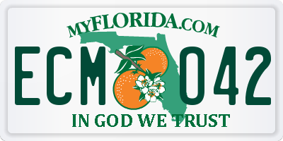 FL license plate ECMO42