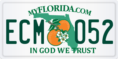 FL license plate ECMO52