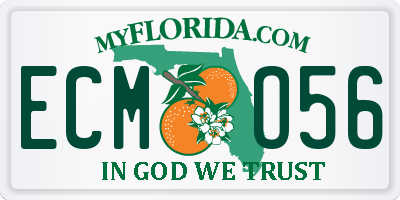 FL license plate ECMO56