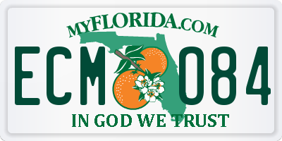 FL license plate ECMO84