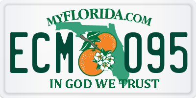 FL license plate ECMO95
