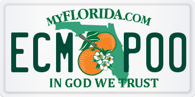 FL license plate ECMP00