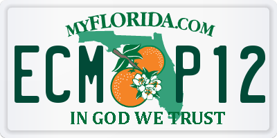 FL license plate ECMP12