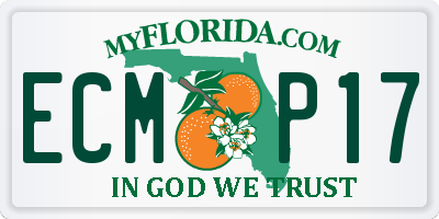 FL license plate ECMP17