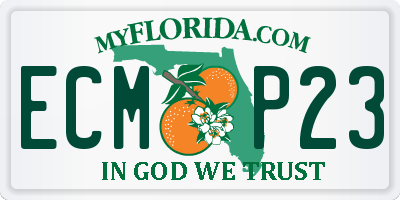 FL license plate ECMP23