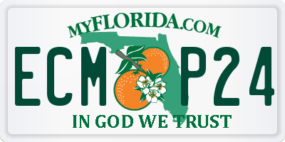 FL license plate ECMP24