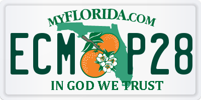 FL license plate ECMP28