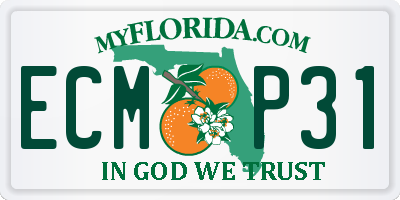 FL license plate ECMP31