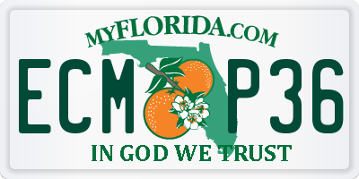 FL license plate ECMP36