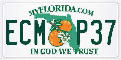 FL license plate ECMP37