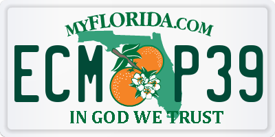 FL license plate ECMP39