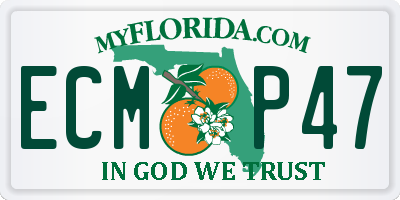 FL license plate ECMP47