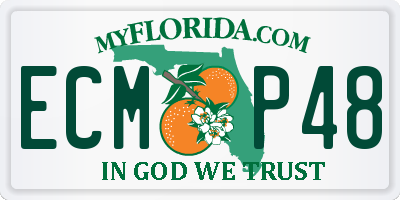 FL license plate ECMP48