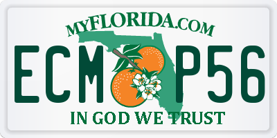 FL license plate ECMP56