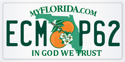 FL license plate ECMP62