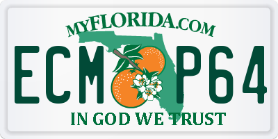 FL license plate ECMP64